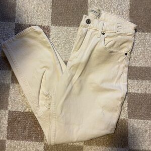 Abercrombie white jeans 25s